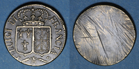 GEWICHTE Louis XVI . Poids monétaire du louis d'or neuf aux écus -