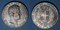 EUROPA Italie. Sardaigne. Charles Albert (1831-1849). 5 lires 1840P Gênes
