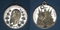 MEDAILLEN Bavière. Luitpold, prince régent. Manoeuvres. Médaille étain. 31,81 mm. -