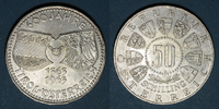 EUROPA Autriche. République. 50 schilling 1963. 600e anniversaire de la réunion du Tyr