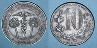 ALTE FRANZÖSISCHE KOLONIEN Algérie. Chambre de Commerce d'Alger. 10 centimes 1916. Fer