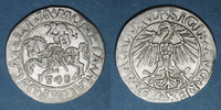 EUROPA gros Lituanie. Grand Duché. Sigismond III Auguste (1544-1572). 1/2 -