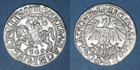 EUROPA gros Lituanie. Grand Duché. Sigismond III Auguste (1544-1572). 1/2 -
