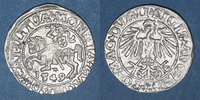 EUROPA gros Lituanie. Grand Duché. Sigismond III Auguste (1544-1572). 1/2 -