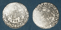 EUROPA gros Lituanie. Grand Duché. Sigismond III Auguste (1544-1572). 1/2 -