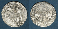 EUROPA gros Lituanie. Grand Duché. Sigismond III Auguste (1544-1572). 1/2 -