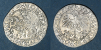 EUROPA gros Lituanie. Grand Duché. Sigismond III Auguste (1544-1572). 1/2 -