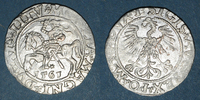 EUROPA gros Lituanie. Grand Duché. Sigismond III Auguste (1544-1572). 1/2 -