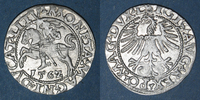 EUROPA gros Lituanie. Grand Duché. Sigismond III Auguste (1544-1572). 1/2 -