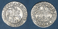 EUROPA gros Lituanie. Grand Duché. Sigismond III Auguste (1544-1572). 1/2 Différent : hache -