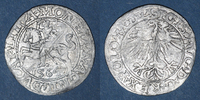 EUROPA gros Lituanie. Grand Duché. Sigismond III Auguste (1544-1572). 1/2 Différent : hache. R! R! R! -