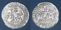 EUROPA gros Lituanie. Grand Duché. Sigismond III Auguste (1544-1572). 1/2 Différent : hache -