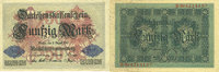 DEUTSCHLAND 50 mark Allemagne. Billet. 5.8.1914, série B -