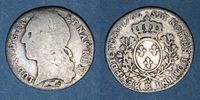 FRANZÖSISCHE KÖNIGLICHE MÜNZEN Louis XV (1715-1774). 1/10 écu au bandeau Orléans -