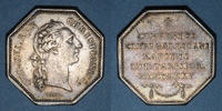 MARKEN - JETONS (RECHENPFENNIGE) Jeton Paris. Assemblée du Clergé de France. Louis XV. argent -