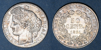 FRANZÖSISCHE MODERNE MÜNZEN 50 centimes Gouvernement de défense nationale (1870-1871). Cères Bordeaux -