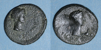 GRIECHISCHE MÜNZEN Semis Thrace. Rhoemetalces I, avec Auguste (11 AC - 12 AD). -
