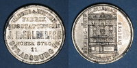ELSAß Strasbourg. J. L. Erlenbach (lingerie, confection). Médaille zinc nickelé. 29,17 mm -