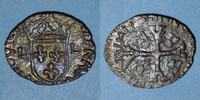 FRANZÖSISCHE KÖNIGLICHE MÜNZEN Douzain Louis XIII . illégal émis par les Huguenots -