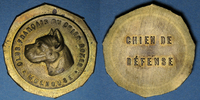 ELSAß bronze Alsace. Mulhouse. Club Français du chien boxer. Epreuve en non découpée -