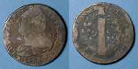 FRANZÖSISCHE MODERNE MÜNZEN 2 sols Constitution (1791-1792). Lille, 1er semestre, type FRANCOIS -
