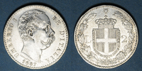 EUROPA Italie. Umberto I (1878-1900). 2 lires Rome -