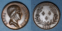 MEDAILLEN Henri d'Artois, comte de Chambord, dit Henri V. Médaille Cuivre. -