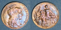 FRANZÖSISCHE MODERNE MÜNZEN 5 centimes 3e république (1870-1940). Dupuis, -