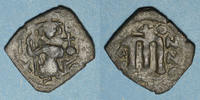 ISLAM Follis Syrie. Monnayage pseudo-byzantin (638-c.670). figure impériale debout -