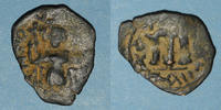 ISLAM Follis Syrie. Monnayage pseudo-byzantin (638-c.670). figure impériale debout -