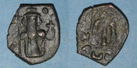 ISLAM Follis Syrie. Monnayage pseudo-byzantin (638-c.670). figure impériale debout -