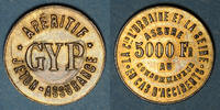 MARKEN - JETONS (RECHENPFENNIGE) Bronze Assurances Urbaine et Seine - Accidents. . 22,47 mm -