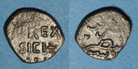 EUROPA Italie. Sicile. Les Suèves. Henri VI (1194-97). 1/4 de tercenario ou kharruba. Palerme -
