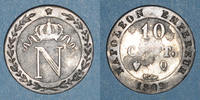 FRANZÖSISCHE MODERNE MÜNZEN 10 centimes 1er empire (1804-1814). Perpignan -