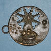 MEDAILLEN bronze Voilier et montgolfière (fin 18e - début 19e). Médaille uniface repoussé et ajouré -