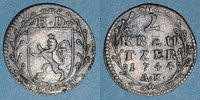 ALTDEUTSCHLAND MÜNZEN 2 kreuzer Hesse-Darmstadt. Louis VIII (1739-1768). -
