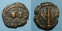 BYZANZ Empire byzantin. Justin II (565-578). Décanoummion. Carthage, 572-573 -