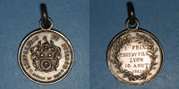 MEDAILLEN Lyon. Chevalerie du Buisson (fondée en 1843). Médaille argent -
