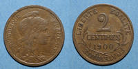 FRANZÖSISCHE MODERNE MÜNZEN 2 centimes 3e république (1870-1940). Dupuis, -