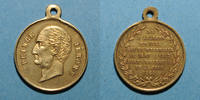 MEDAILLEN Mort du Prince Jérôme. Médaille cuivre jaune -