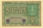 DEUTSCHLAND 50 mark Allemagne. Billet. Série 3 -