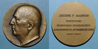 MEDAILLEN bronze Joseph F. Martin, professeur à la Faculté de médecine de Lyon . Médaille -