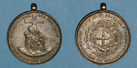 ELSAß bronze Alsace. Strasbourg. Tiers-ordre de Saint François d'Assise. Insigne argenté -