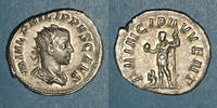 RÖMISCHE KAISERZEIT Antoninien Philippe II, césar sous Philippe I (244-247). . Rome, 246-247. R/: Philippe -
