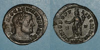 RÖMISCHE KAISERZEIT Follis Dioclétien (284-305). . Trèves, 2e officine, 302-303. R/: Génie -