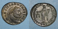 RÖMISCHE KAISERZEIT Follis Galère Maximien, césar (293-305). . Ticinum, 3e officine. 300-303. R/: la Monnaie -