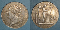 FRANZÖSISCHE MODERNE MÜNZEN 3 livres Constitution (1791-1792). 1/2 écu de type FRANCOIS 2e semestre -
