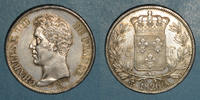 FRANZÖSISCHE MODERNE MÜNZEN 5 francs Charles X (1824-1830). 1er type -