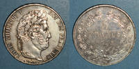 FRANZÖSISCHE MODERNE MÜNZEN 5 francs Louis Philippe (1830-1848). Proue de navire -