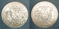 FRANZÖSISCHE MODERNE MÜNZEN 100 francs 5e république (1959- ). Commémoration de l'Armistice -